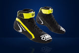 OMP First Racing Shoes – Anthracite / Fluo Yellow