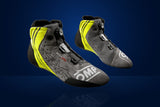 OMP KS-XR Karting Shoes – Anthracite / Silver / Fluo Yellow