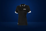 Sparco Women's Zip Polo Shirt – Black