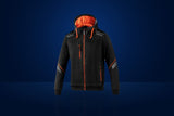 Sparco Tech Hooded Sweatshirt – Black / Fluo Orange