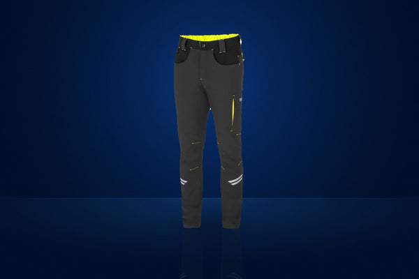 Sparco Tech Light Mechanic Trousers – Grey / Fluo Yellow
