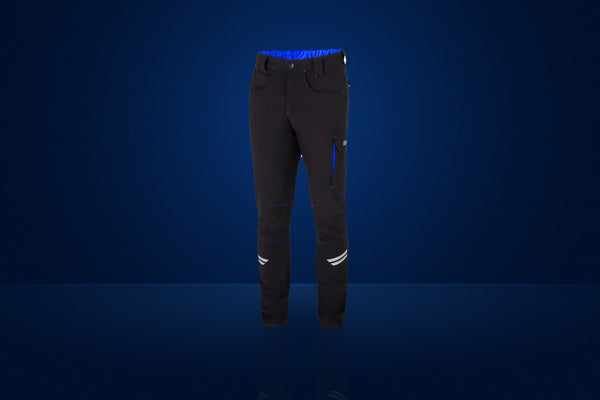 Sparco Tech Light Mechanic Trousers – Black / Light Blue