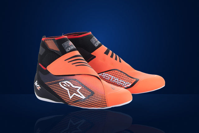 Alpinestars TECH-1 KZ v2 Karting Shoes – Black / Fluo Orange