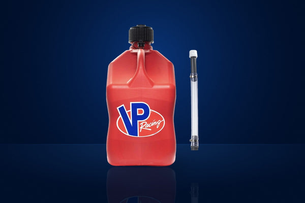 VP Racing Plastic Fuel Container, 20 L (Square, with Spout) – Red