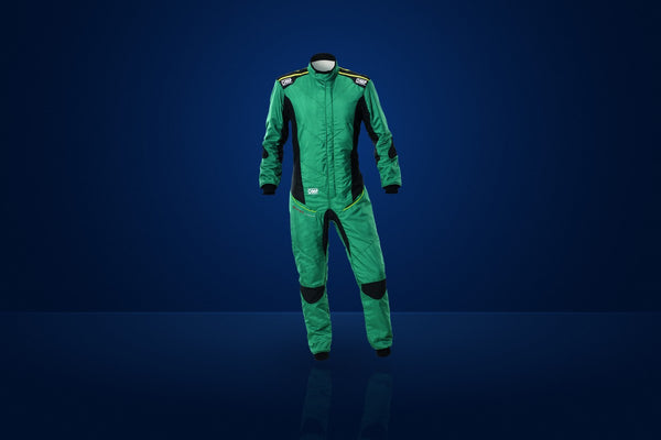 OMP Tecnica Superlight Race Suit – Green / Fluo Yellow