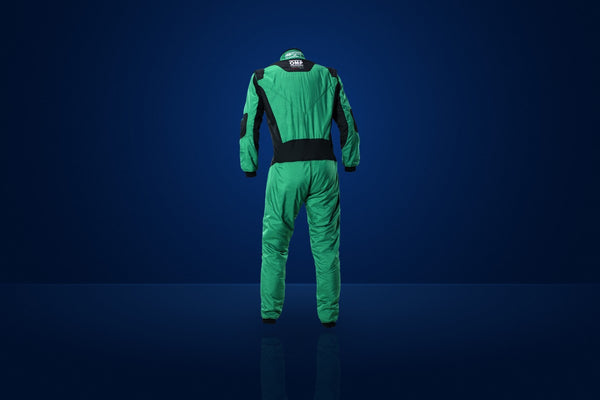 OMP Tecnica Superlight Race Suit – Green / Fluo Yellow