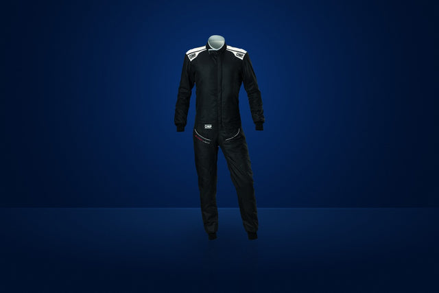 OMP Tecnica Superlight Race Suit – Black / Silver