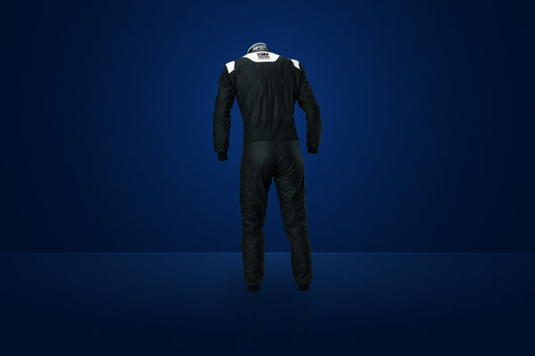 OMP Tecnica Superlight Race Suit – Black / Silver