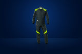 OMP First Evo Race Suit – Anthracite / Fluo Yellow