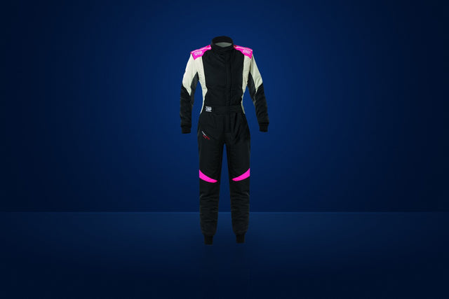 OMP First Evo Elle Race Suit – Black / Pink