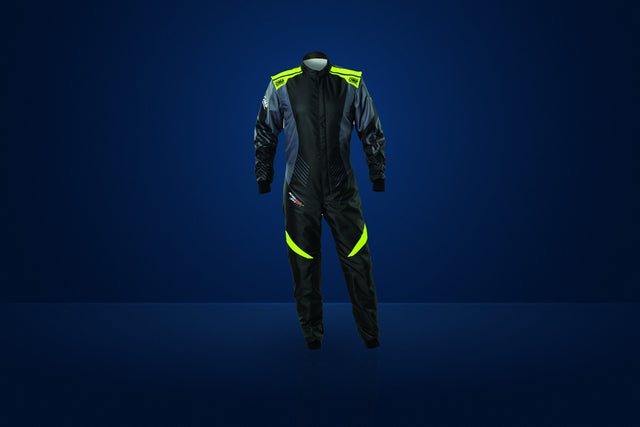 OMP KS-2X Art Karting Suit – Black / Fluo Yellow