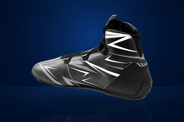Sparco K-Rapid Laces Karting Shoes – Black / White