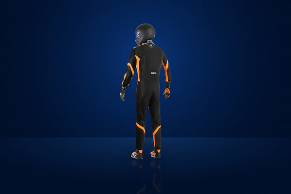 Sparco Thunder Advanced Karting Suit – Black / Fluo Orange