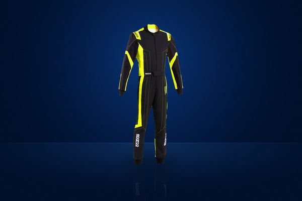 Sparco Thunder Advanced Karting Suit – Black / Fluo Yellow