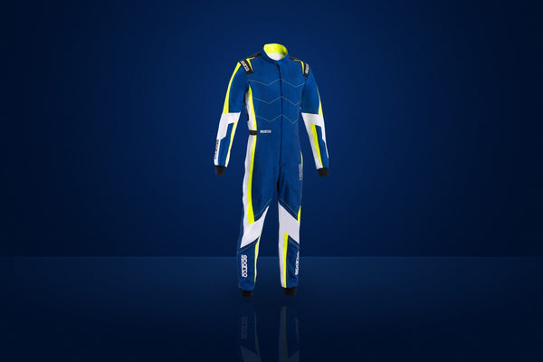 Sparco Kerb Advanced Karting Suit – Blue / Fluo Yellow