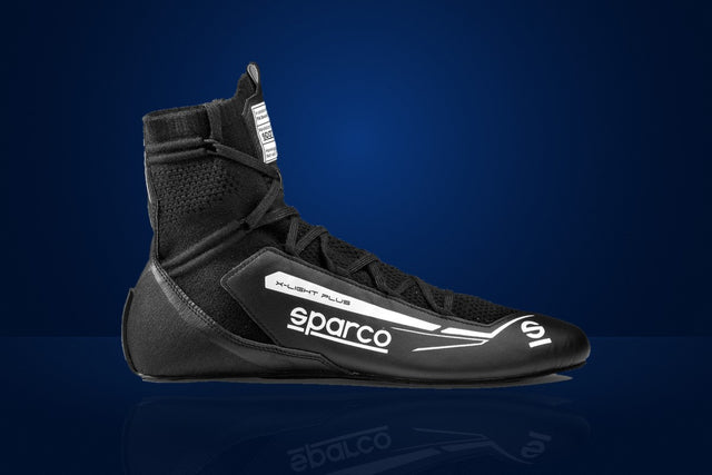Sparco X-Light Plus Racing Shoes – Black / White
