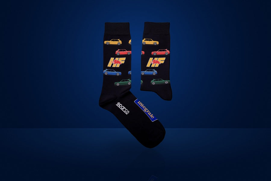 Sparco Lancia Casual Socks – Black