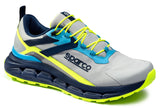 Sparco S-Pike Mechanic Shoes – Silver / Navy / Fluo Yellow