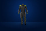 OMP KS-4 Karting Suit – Anthracite / Fluo Yellow