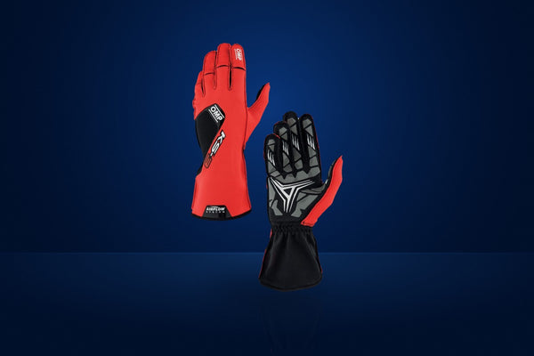 OMP KS-3 Karting Gloves – Red / Black