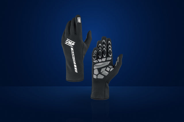 OMP Rain K Karting Gloves – Black