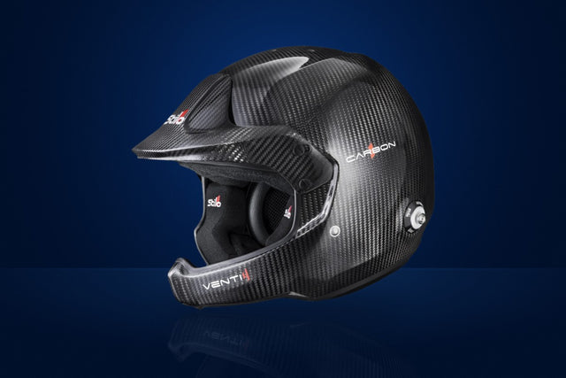 Stilo Venti4 WRC Carbon Race Helmet (WRC headset, with HANS clips) – Carbon
