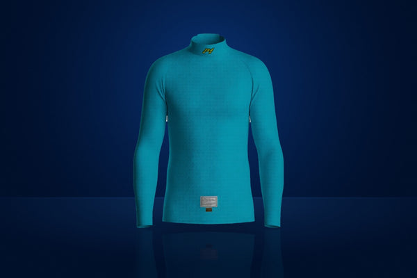 P1 X-Flow Comfort Racing Base Layer Top – Fluo Blue