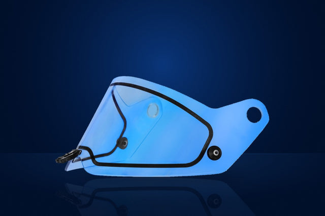 Stilo Visor (for WRX Dirt), Double Lens – Blue Mirror