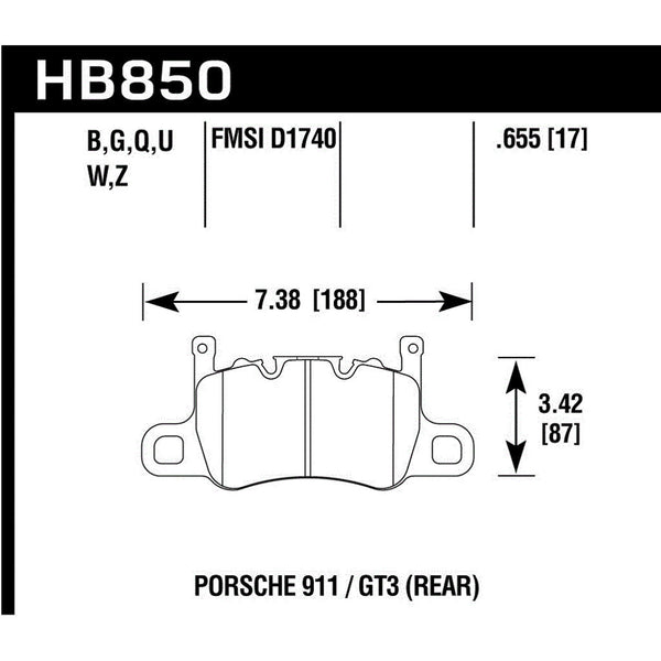 Hawk Performance Motorsports ER-1 Endurance Racing Brake Pads