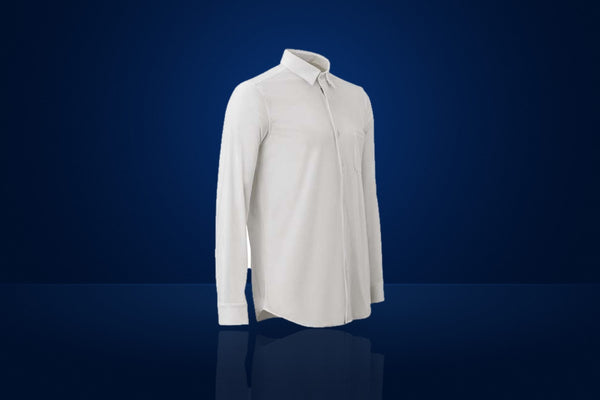 Racing Spirit Cotton Shirt (Long Sleeve) – White