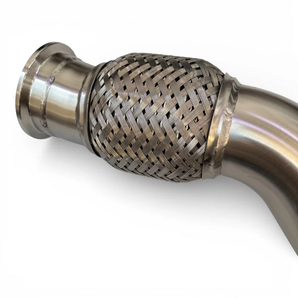 Akrapovič Link Pipe Left (Stainless Steel) for Audi RS6 Avant (C7)