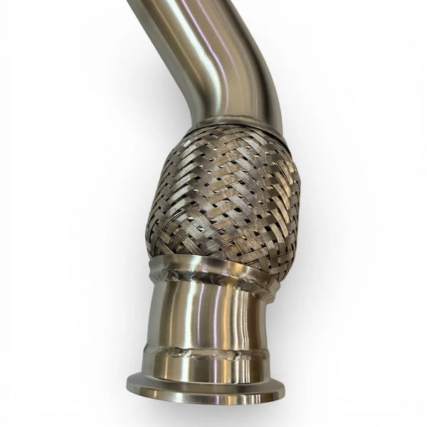 Akrapovič Link Pipe Left (Stainless Steel) for Audi RS6 Avant (C7)