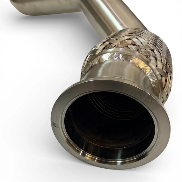 Akrapovič Link Pipe Left (Stainless Steel) for Audi RS6 Avant (C7)