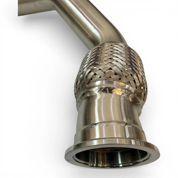 Akrapovič Link Pipe Left (Stainless Steel) for Audi RS6 Avant (C7)