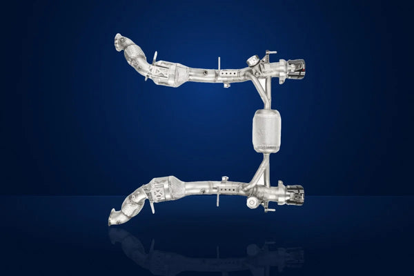 Akrapovič Link Pipe Set without Catalytic Converter (Stainless Steel) for Ferrari 488 GTB / 488 Spider 2016-2019