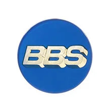 BBS Emblem Ø70 blue, gold lettering (BBS Germany)