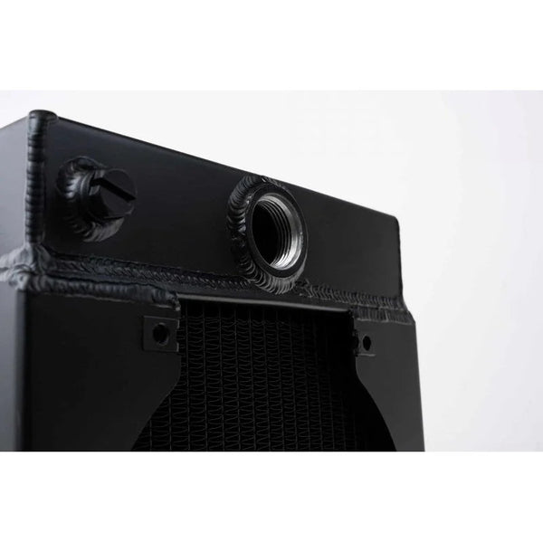 CSF King Cooler Drag Race Radiator with 9-inch SPAL Fan (Black)