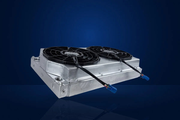 CSF Motorsport Dual-Pass Radiator with Shroud + 14" SPAL Brushless Fans and Harnesses