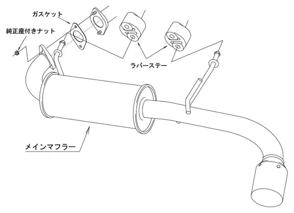 HKS Legal Muffler for Suzuki Jimny (JB64W)