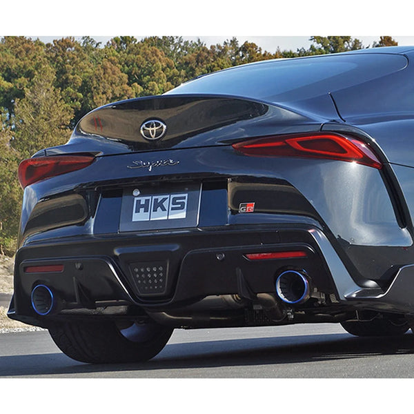 HKS Exhaust System Super Turbo Muffler (Compatible with Non-OPF Models) for Toyota GR Supra B58 Engine (DB42)