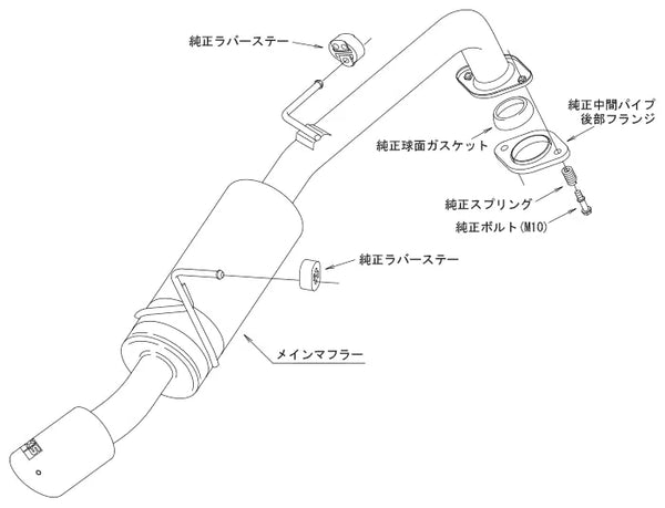 HKS Exhaust System HI-Power Spec-L II for Toyota Yaris (MXPH10)