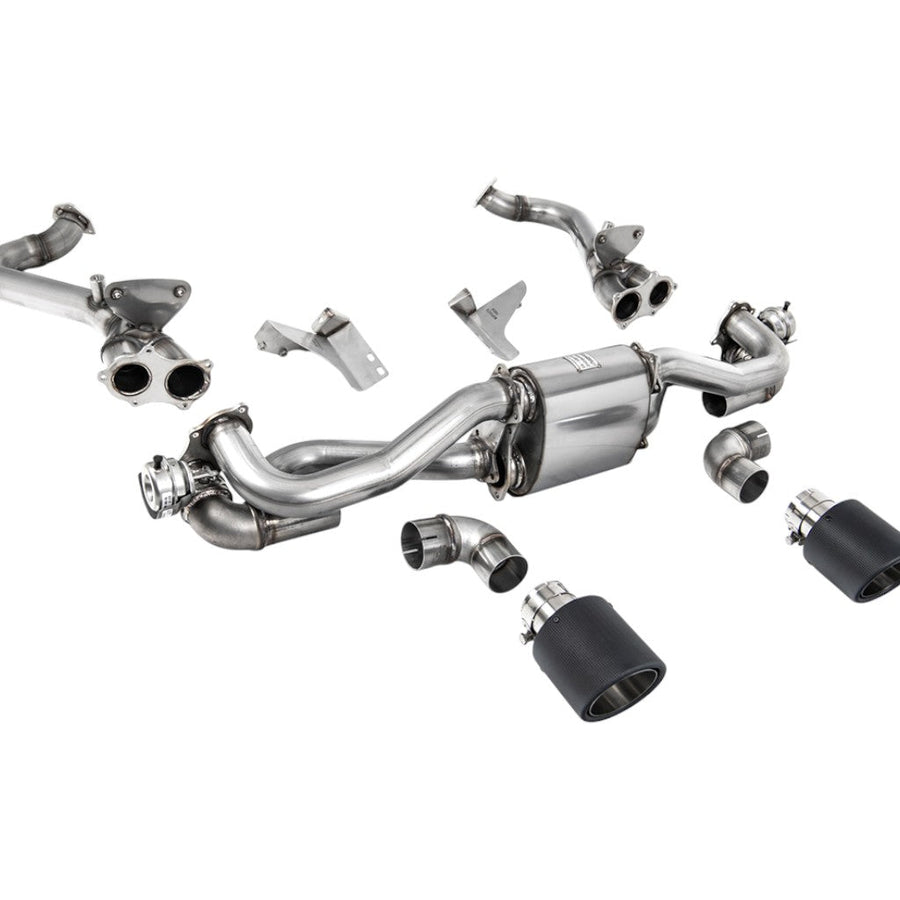 Milltek Cat-Back Exhaust, 2.37" (Carbon JET-115 Trims) for Porsche 718 Boxster GTS / Cayman GT4 2020 (SSXPO166)