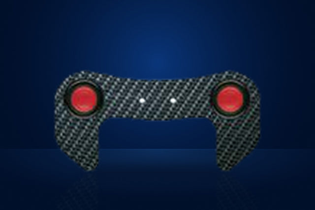OMP Carbon Steering Wheel Button Plate (2 Buttons)