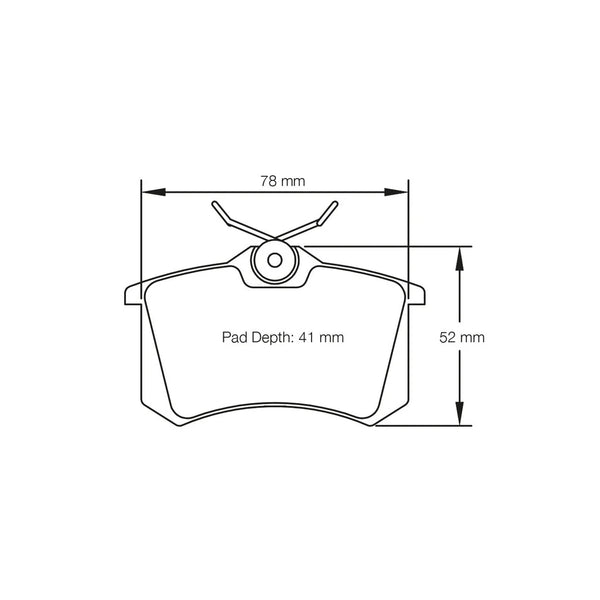 Pagid 1158 Rear Racing Brake Pads for VW Golf GTI (Mk3) / AUDI RS4 (B5)