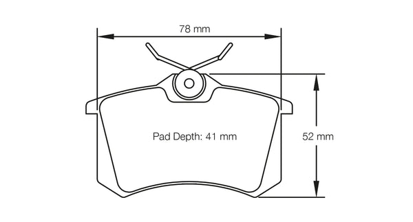Pagid 1158 Rear Racing Brake Pads for VW Golf GTI (Mk3) / AUDI RS4 (B5)