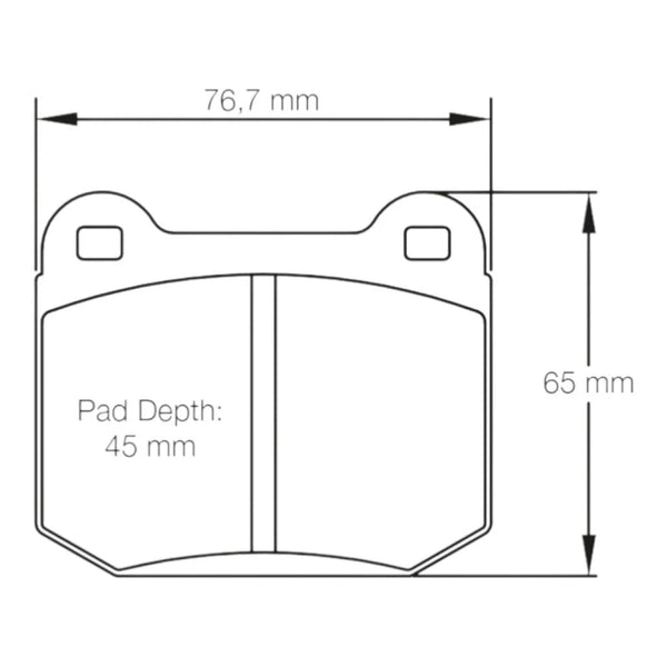 Pagid 1587 Rear Racing Brake Pads for MITSUBISHI EVO V -IX / SUBARU STI