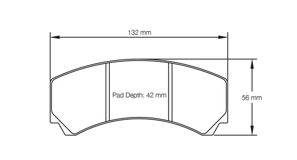 Pagid 2126 Rear Racing Brake Pads for Caliper AP Racing CP9449