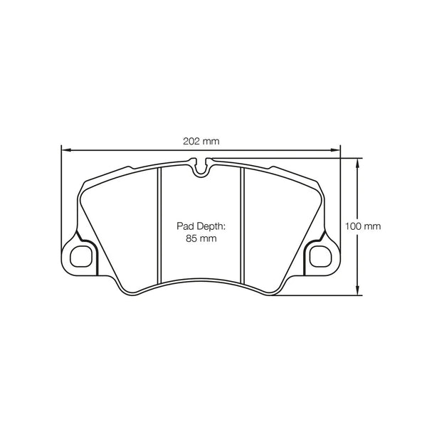 Pagid 4580 Front Racing Brake Pads for FERRARI F8 Tributo / 488 Pista / 458 Speciale