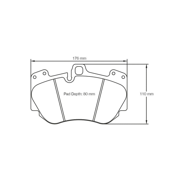 Pagid 4907 Front Racing Brake Pads for LAMBORGHINI Huracan / AUDI R8 Ceramic brakes