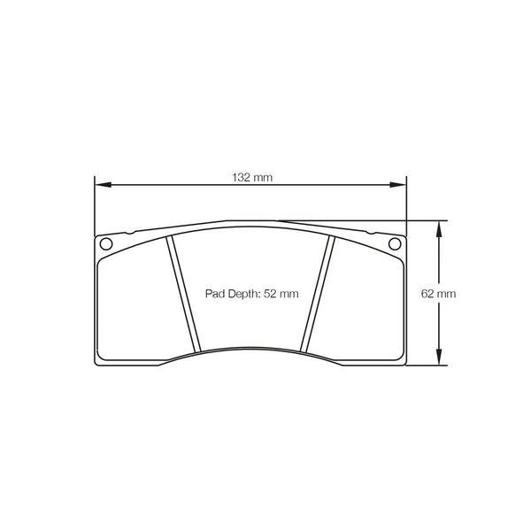 Pagid 4912 Racing Brake Pads for Caliper Alcon CAR68 (4423)